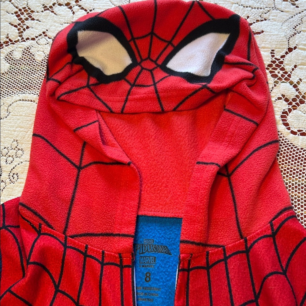 Marvel Spider-Man Boys/Unisex Blanket Sleeper One Piece Zipper NWT 8 Never Worn - Picture 5 of 16